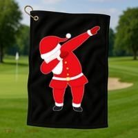 Original Dabbing Santa Golf Towel thumb 1