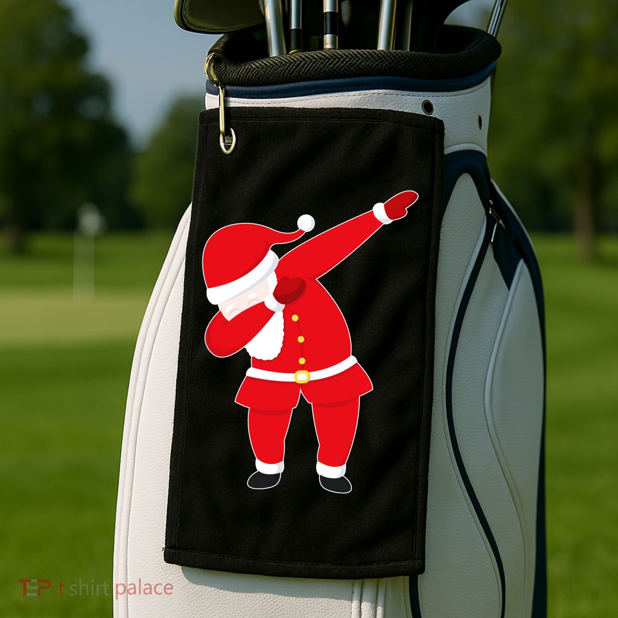 Original Dabbing Santa Golf Towel