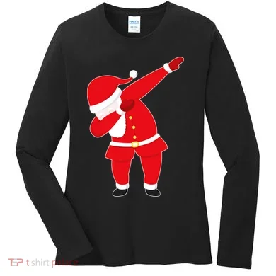 Original Dabbing Santa Women's Long Sleeve Shirt