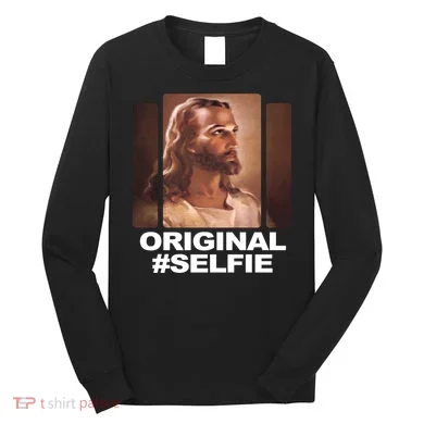 Original Selfie Jesus Long Sleeve Shirt