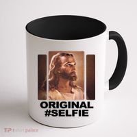 Original Selfie Jesus Coffee Mug thumb 1