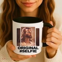 Original Selfie Jesus Coffee Mug thumb 3