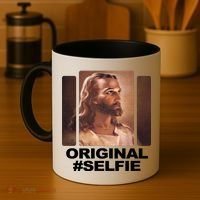 Original Selfie Jesus Coffee Mug thumb 4