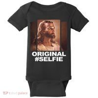 Original Selfie Jesus Baby Bodysuit thumb 0