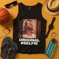 Original Selfie Jesus Tank Top thumb 4