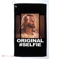 Original Selfie Jesus Golf Towel thumb 0