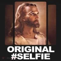 Original Selfie Jesus Women's Long Sleeve Shirt thumb 2