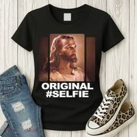 Original Selfie Jesus Women's T-Shirt thumb 3