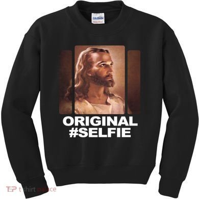 Original Selfie Jesus Kids Sweatshirt