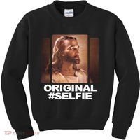 Original Selfie Jesus Kids Sweatshirt thumb 0