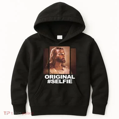 Original Selfie Jesus Kids Hoodie