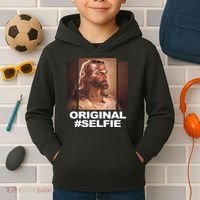 Original Selfie Jesus Kids Hoodie thumb 2
