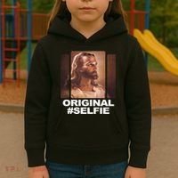 Original Selfie Jesus Kids Hoodie thumb 3