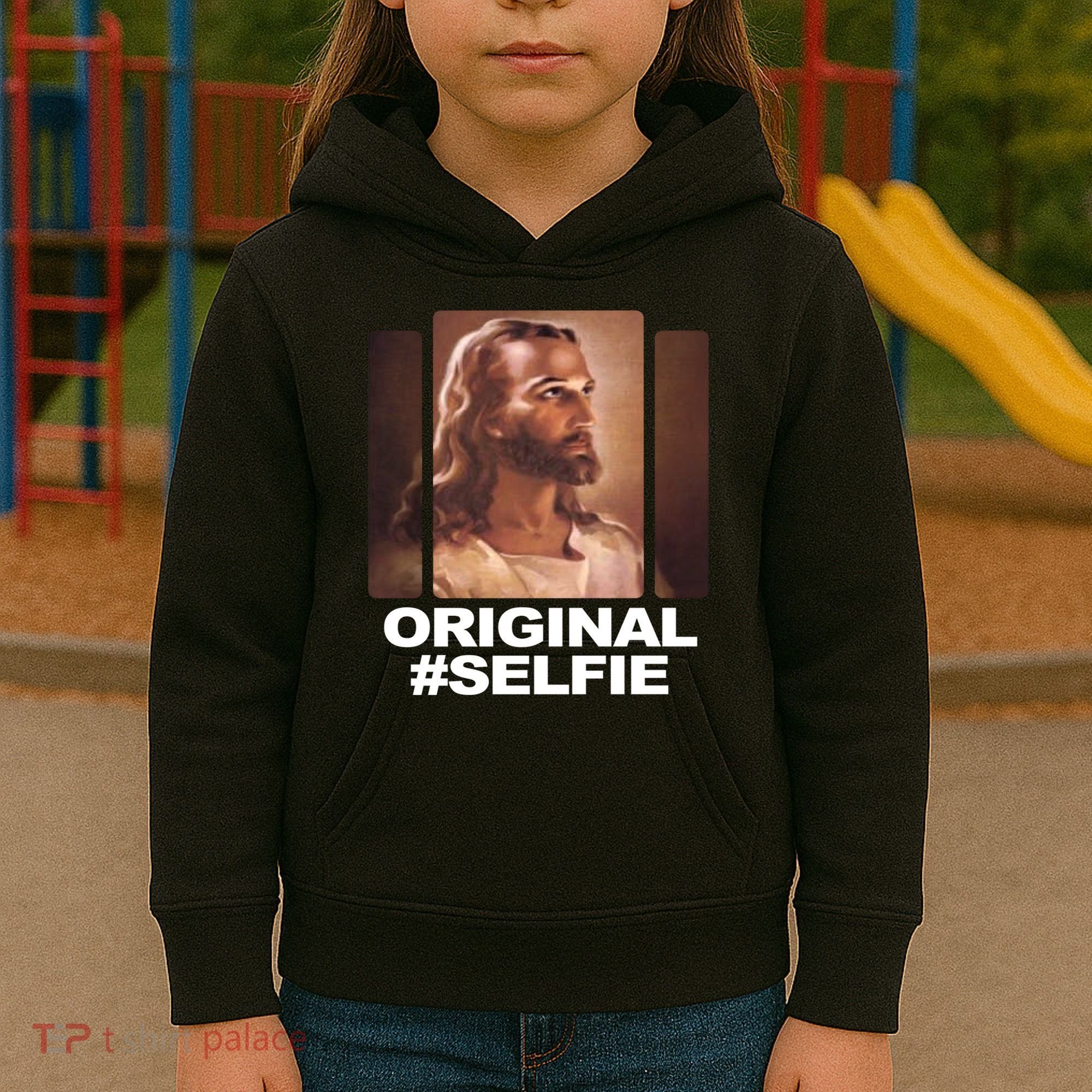 Original Selfie Jesus Kids Hoodie