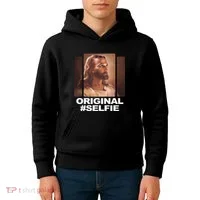Original Selfie Jesus Kids Hoodie thumb 4