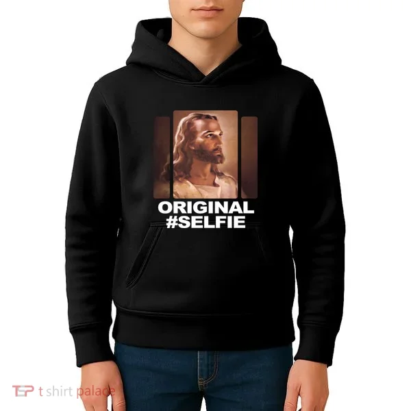 Original Selfie Jesus Kids Hoodie