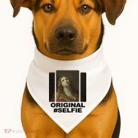 Original Selfie Mary USA-Made Doggie Bandana thumb 1