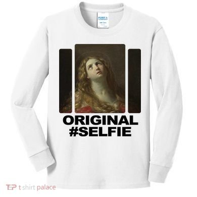 Original Selfie Mary Kids Long Sleeve Shirt