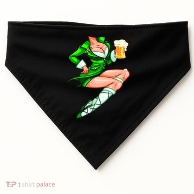 Original Sexy Irish Gril St. Patrick's Day Beer USA-Made Doggie Bandana