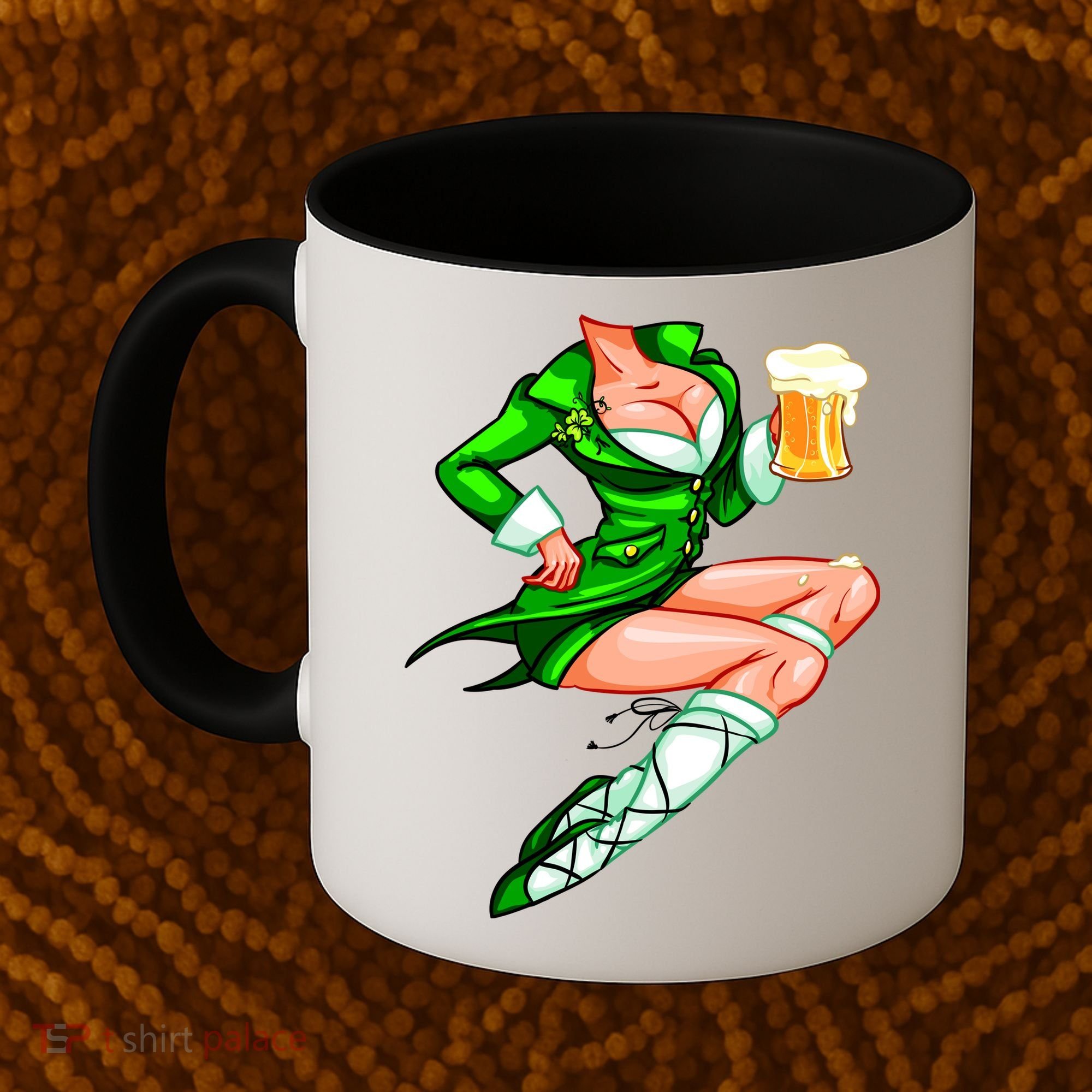Original Sexy Irish Gril St. Patrick's Day Beer Coffee Mug