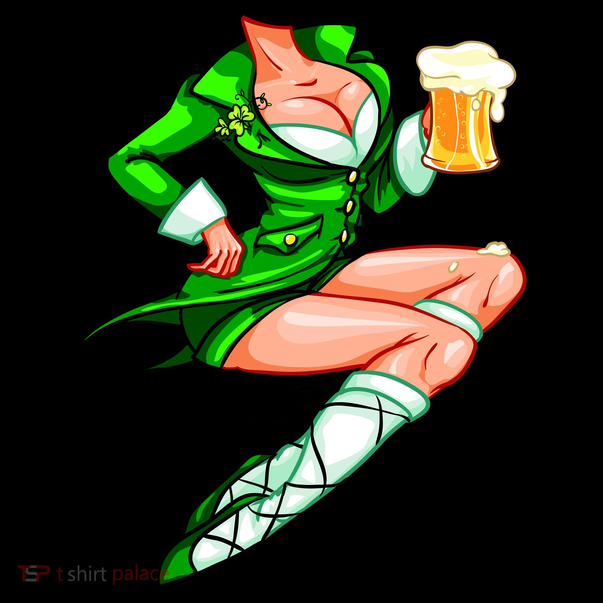Original Sexy Irish Gril St. Patrick's Day Beer Women's Hoodie