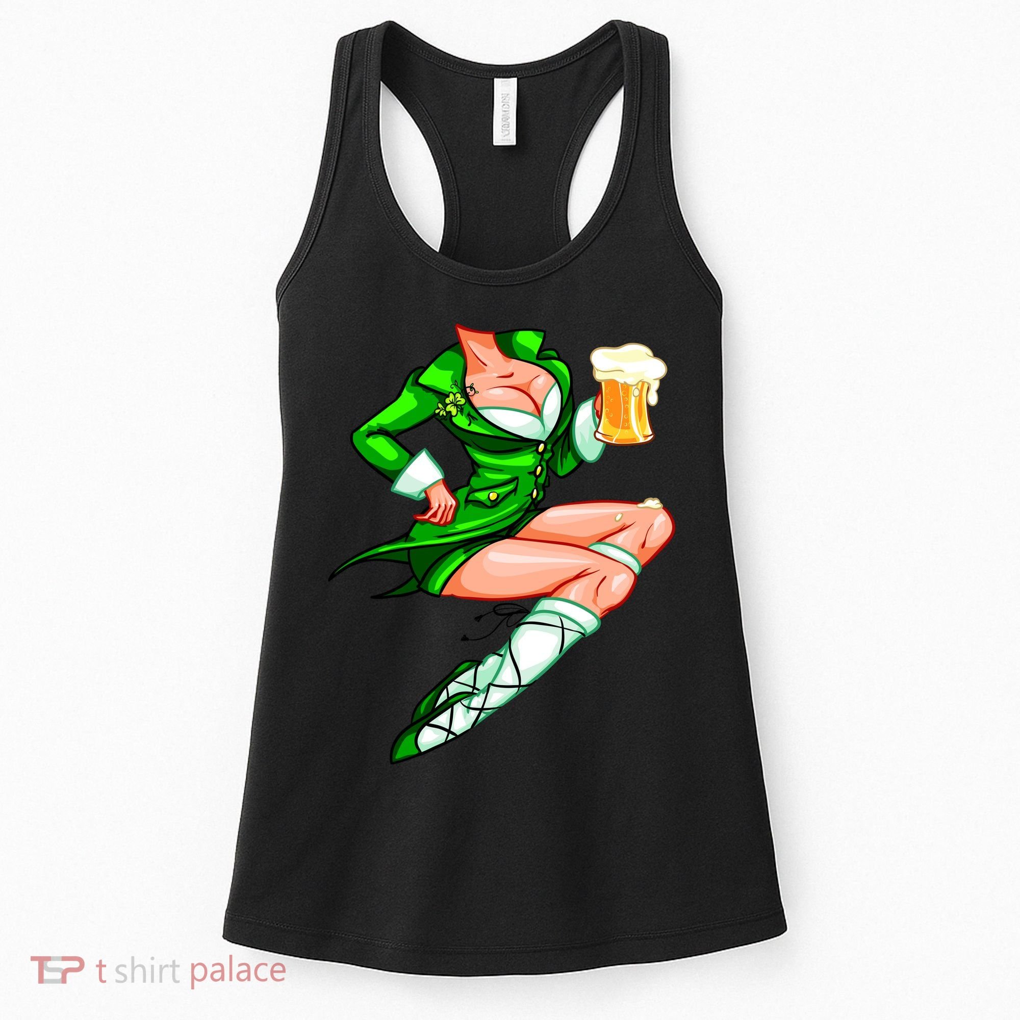 Original Sexy Irish Gril St. Patrick's Day Beer Women's Tank Top