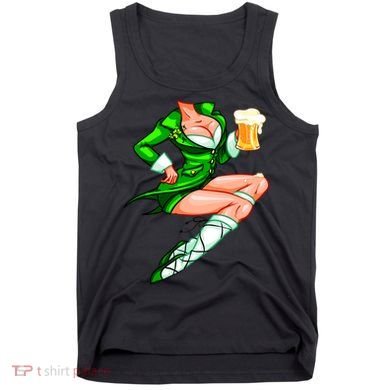 Original Sexy Irish Gril St. Patrick's Day Beer Tank Top