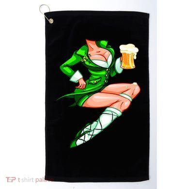 Original Sexy Irish Gril St. Patrick's Day Beer Golf Towel