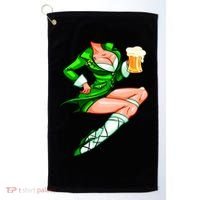 Original Sexy Irish Gril St. Patrick's Day Beer Golf Towel thumb 0