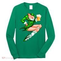 Original Sexy Irish Gril St. Patrick's Day Beer Long Sleeve Shirt thumb 0