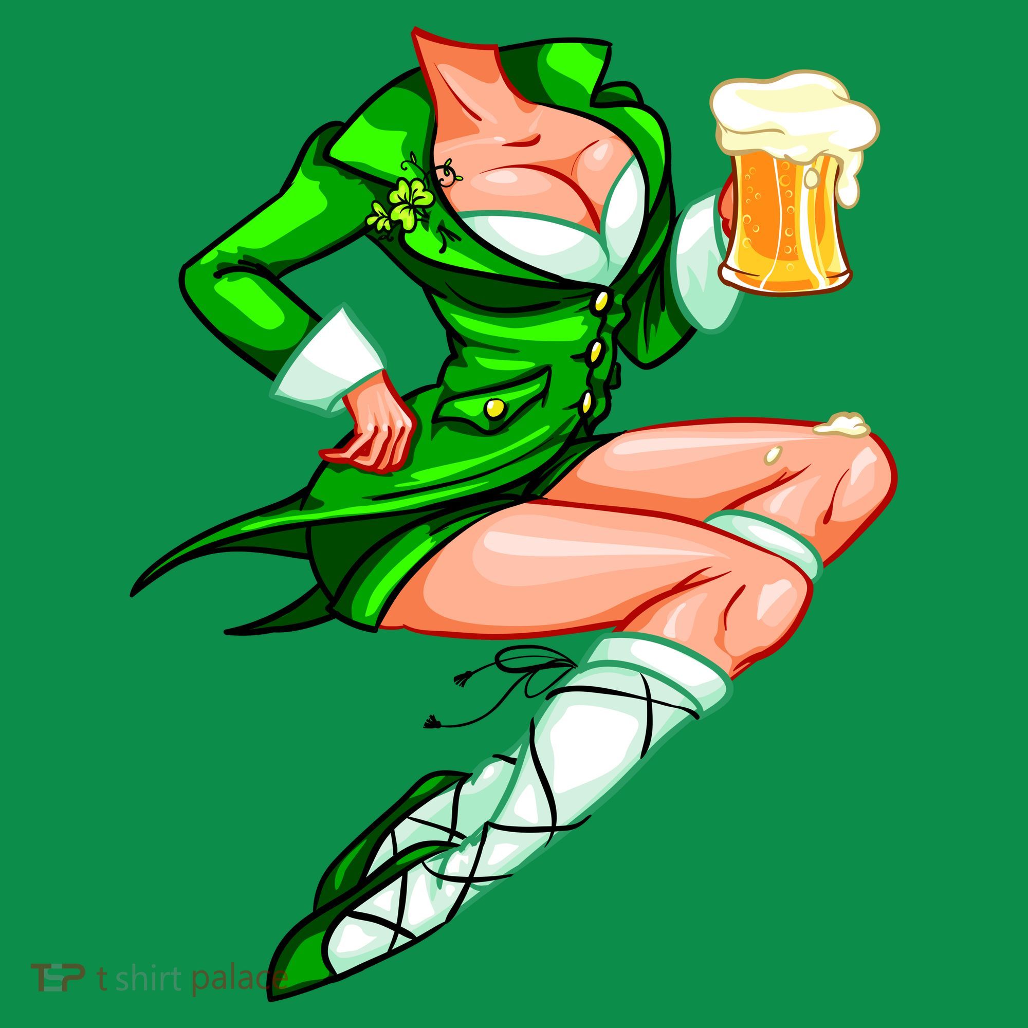 Original Sexy Irish Gril St. Patrick's Day Beer Sweatshirt
