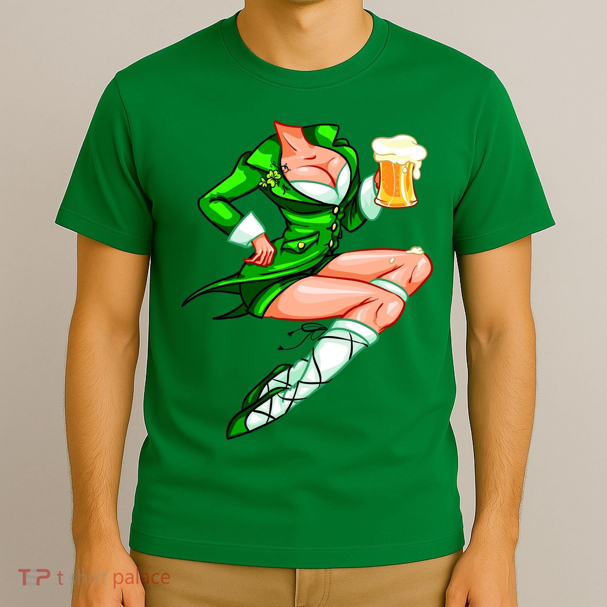 Original Sexy Irish Gril St. Patrick's Day Beer T-Shirt