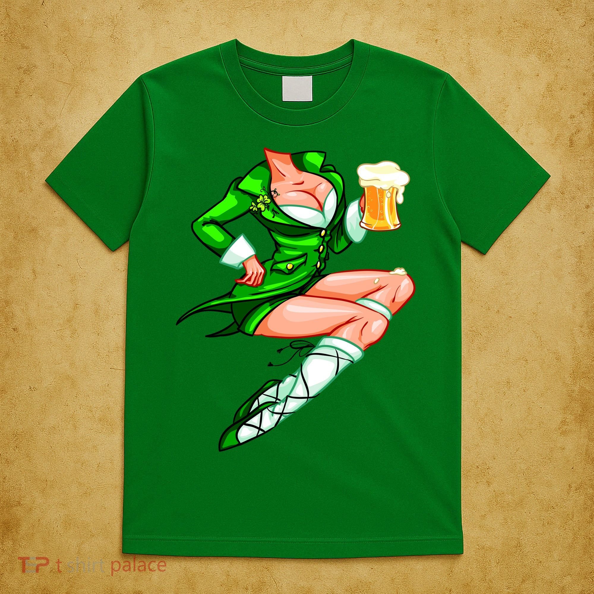 Original Sexy Irish Gril St. Patrick's Day Beer T-Shirt