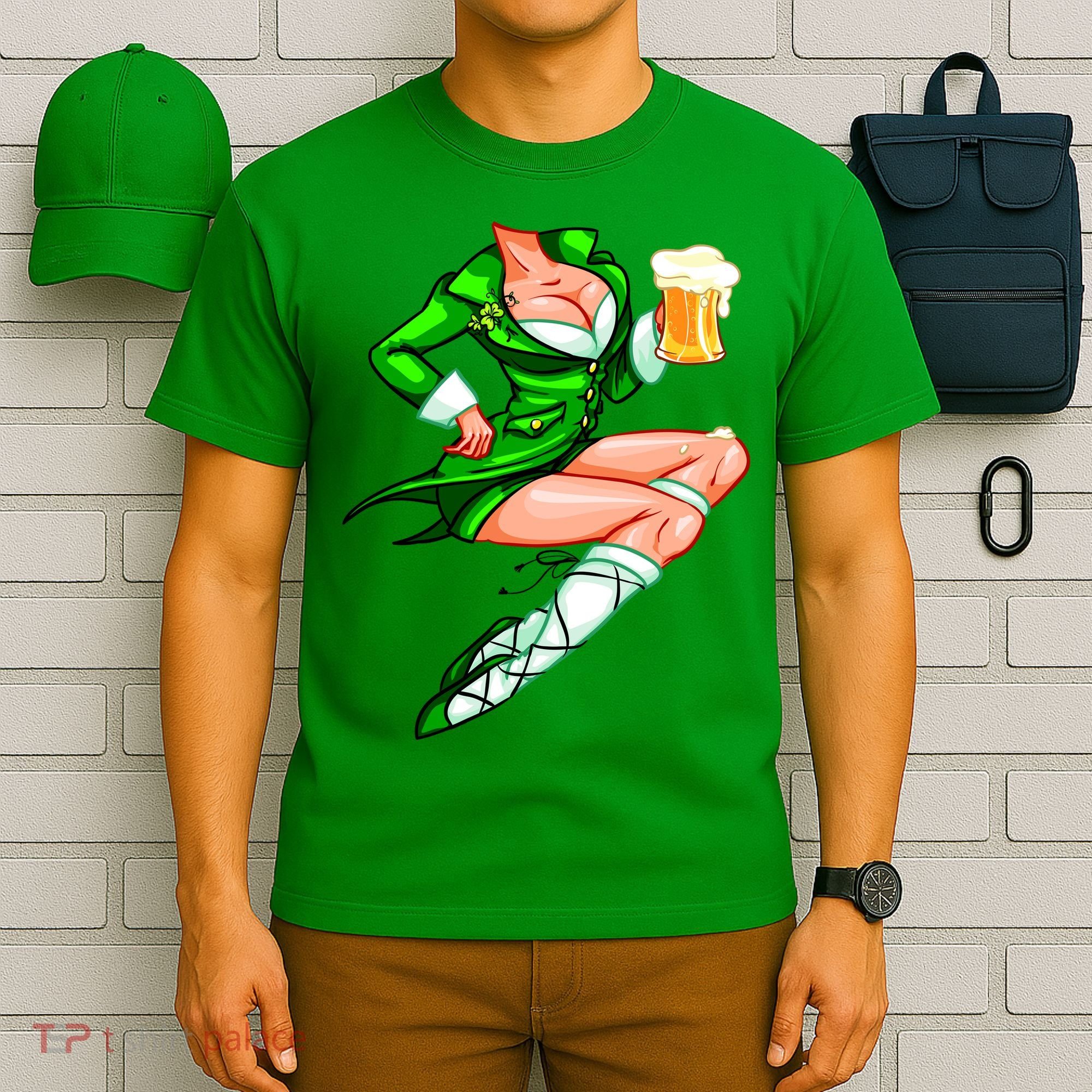 Original Sexy Irish Gril St. Patrick's Day Beer T-Shirt