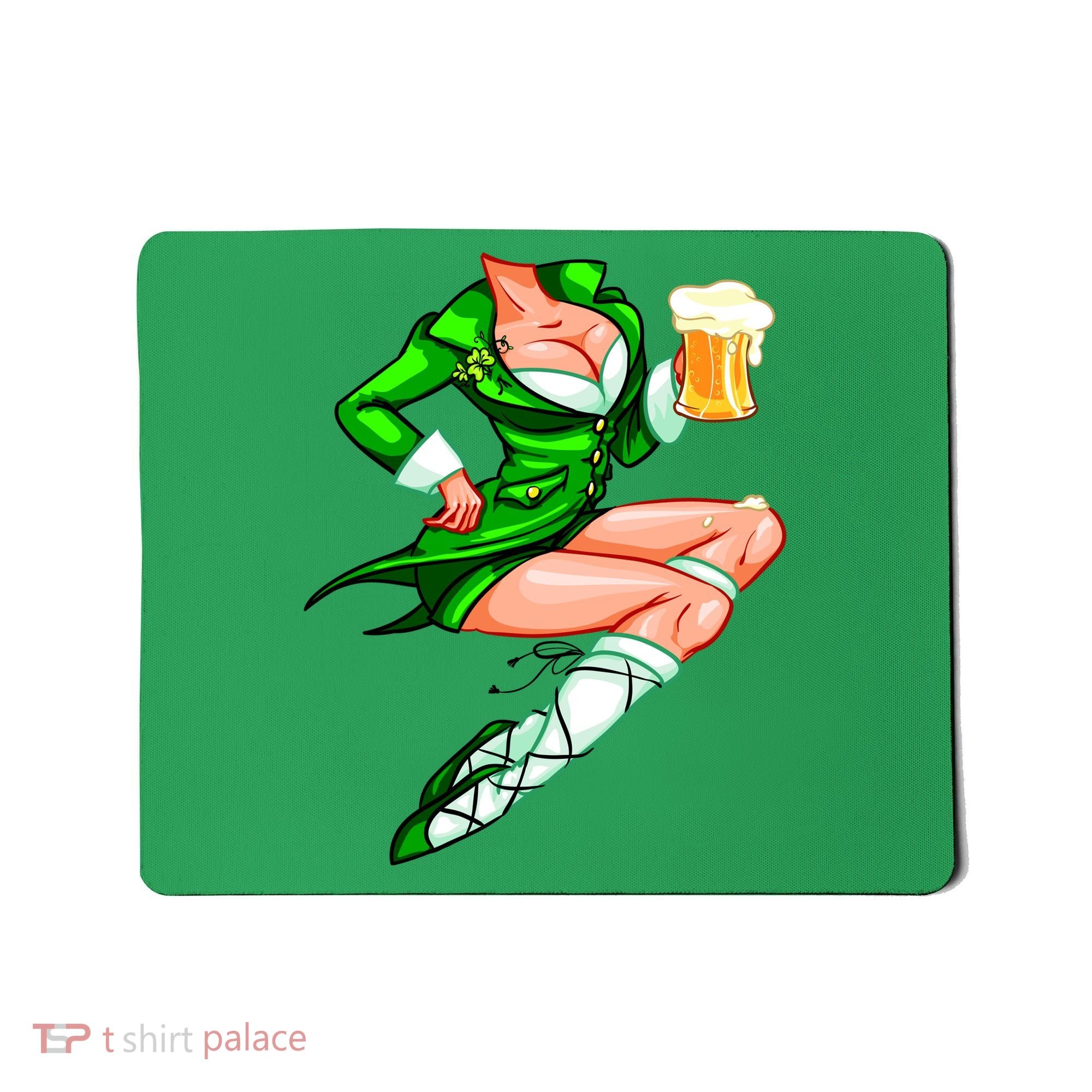 Original Sexy Irish Gril St. Patrick's Day Beer Mousepad