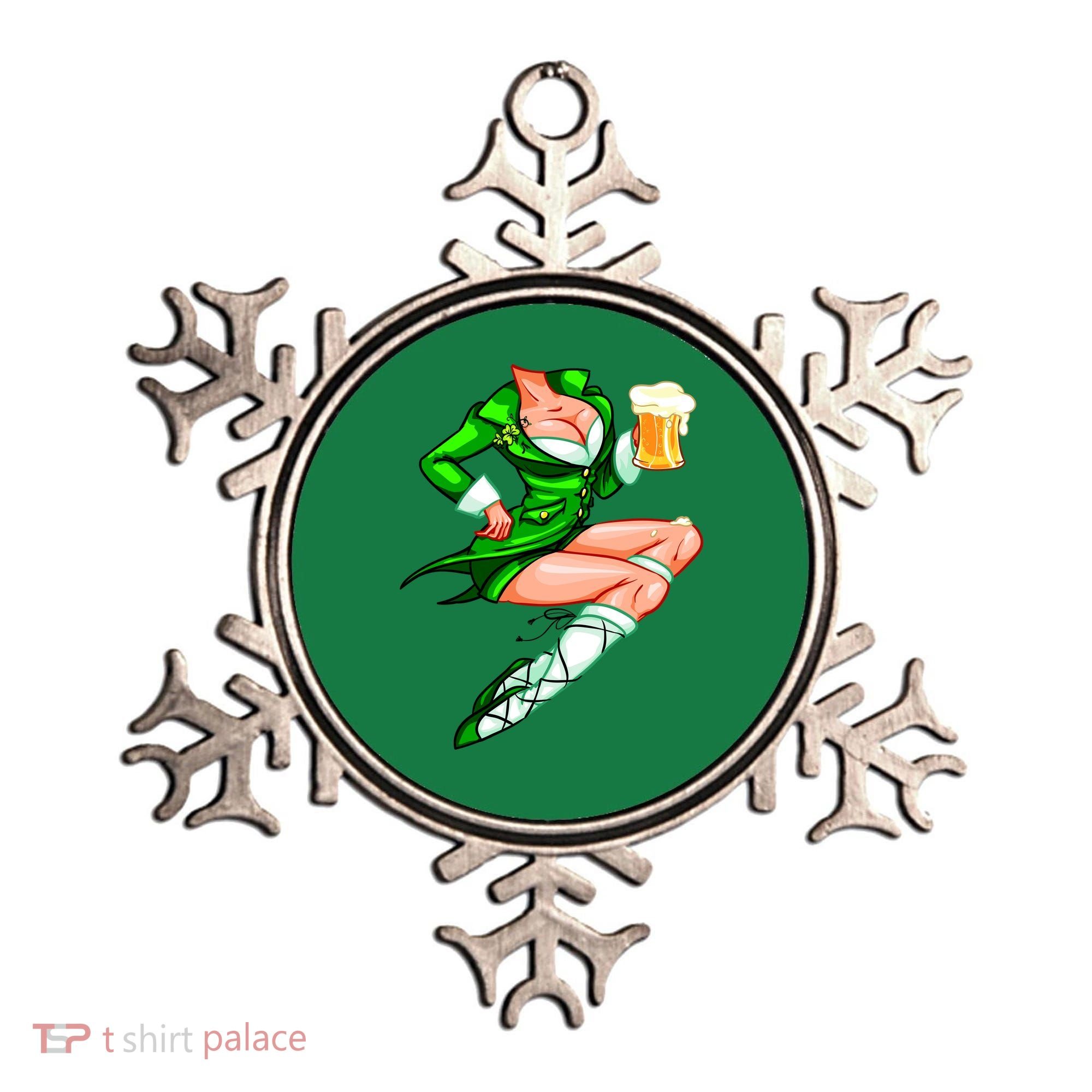 Original Sexy Irish Gril St. Patrick's Day Beer Ornament