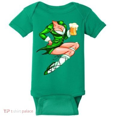 Original Sexy Irish Gril St. Patrick's Day Beer Baby Bodysuit