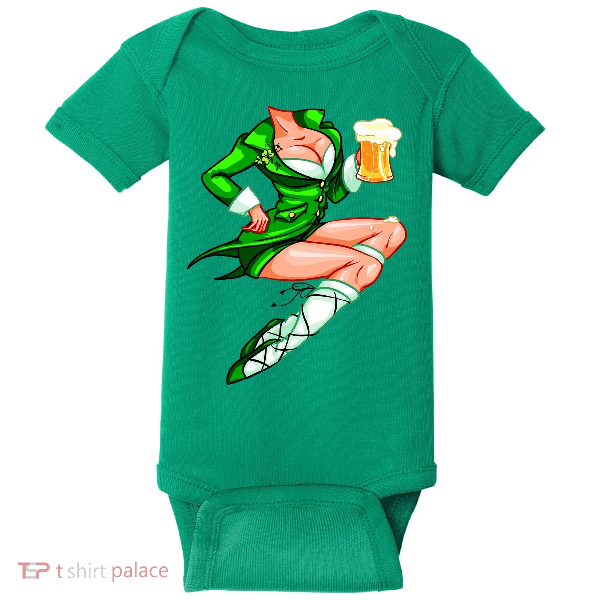 Original Sexy Irish Gril St. Patrick's Day Beer Baby Bodysuit