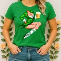 Original Sexy Irish Gril St. Patrick's Day Beer Women's T-Shirt thumb 2