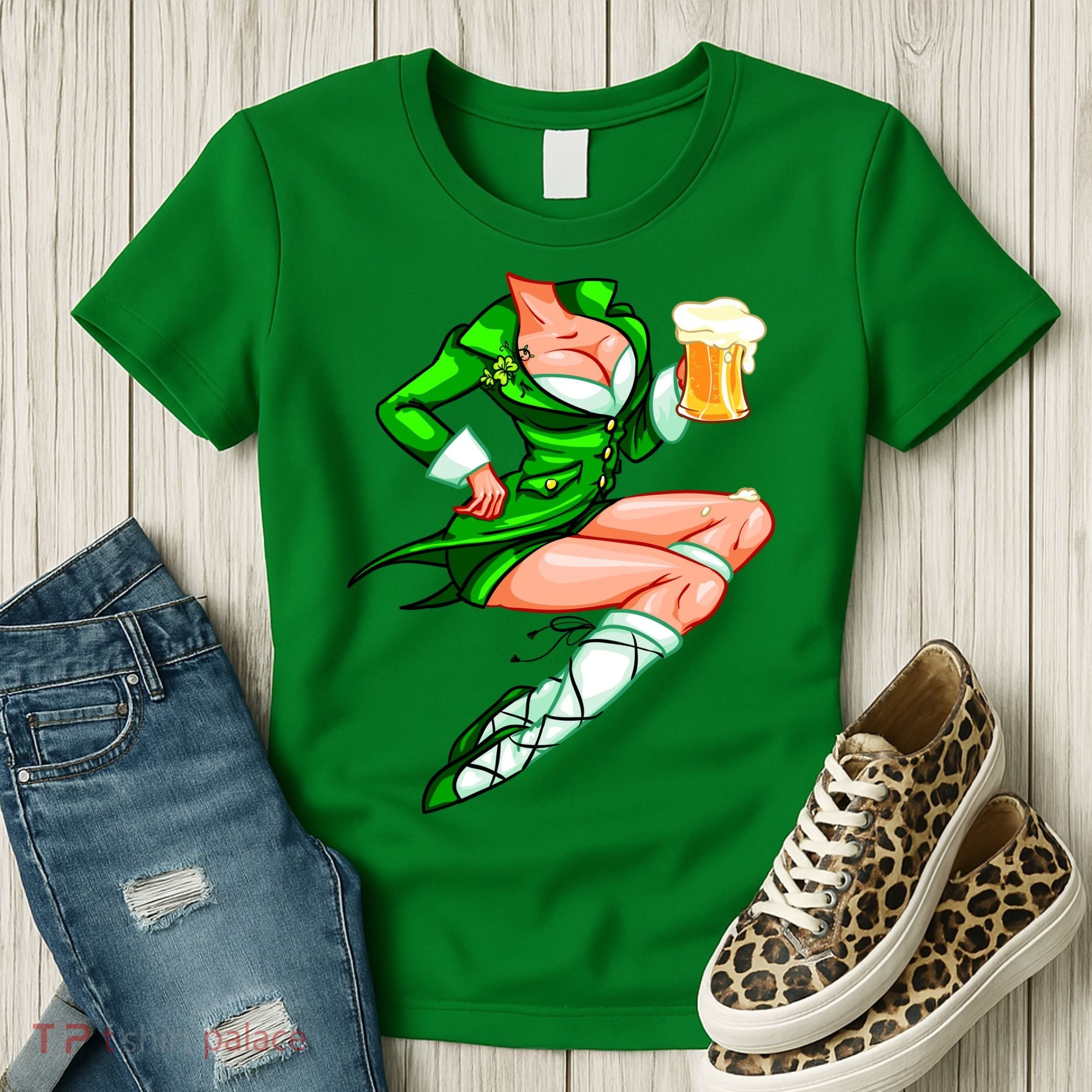 Original Sexy Irish Gril St. Patrick's Day Beer Women's T-Shirt