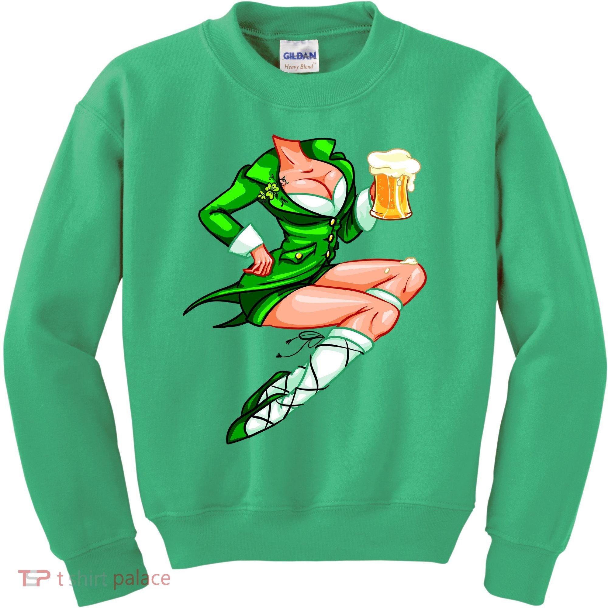 Original Sexy Irish Gril St. Patrick's Day Beer Kids Sweatshirt
