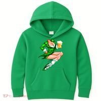 Original Sexy Irish Gril St. Patrick's Day Beer Kids Hoodie thumb 0