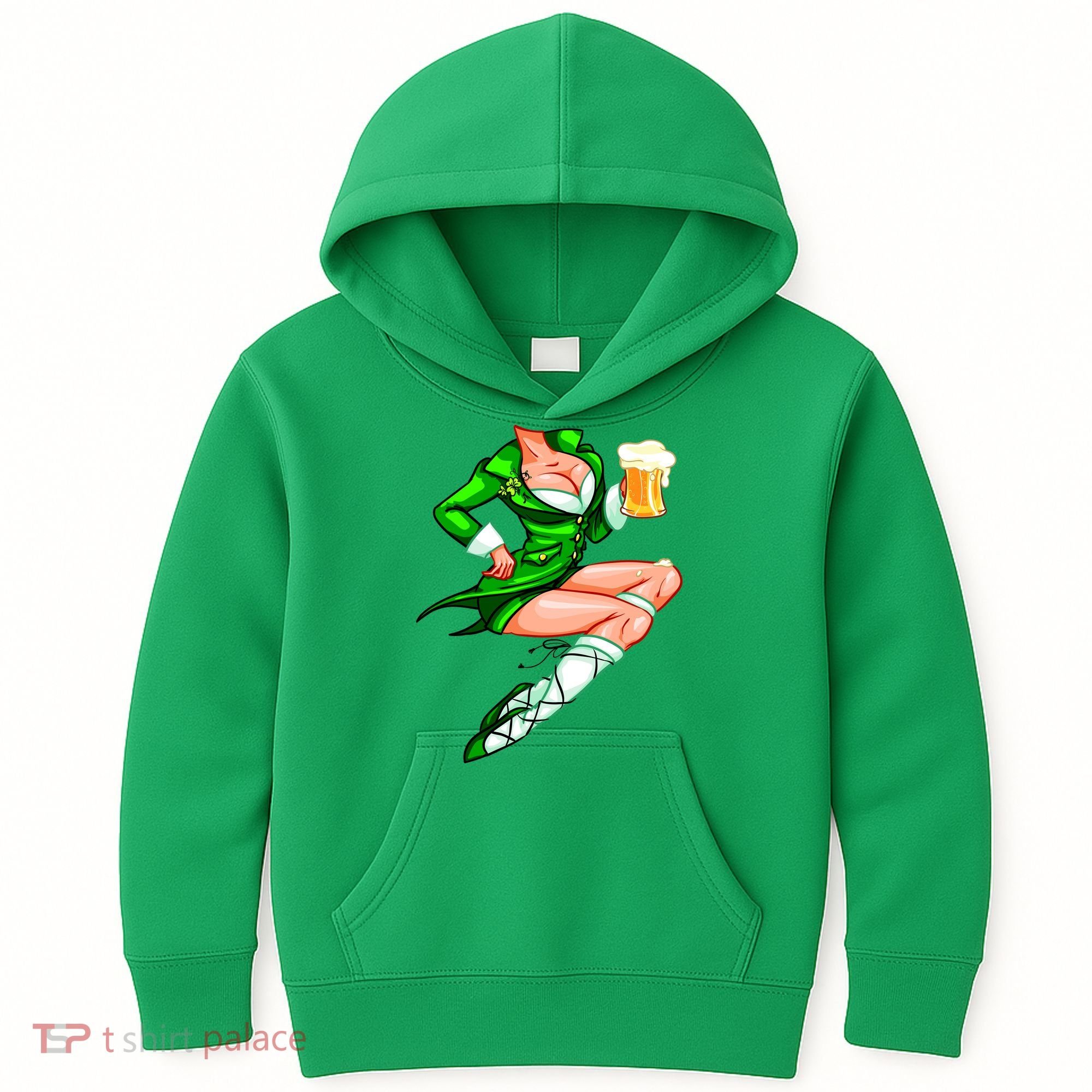 Original Sexy Irish Gril St. Patrick's Day Beer Kids Hoodie