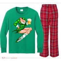 Original Sexy Irish Gril St. Patrick's Day Beer Kids Long Sleeve Plaid Pajama Set thumb 0