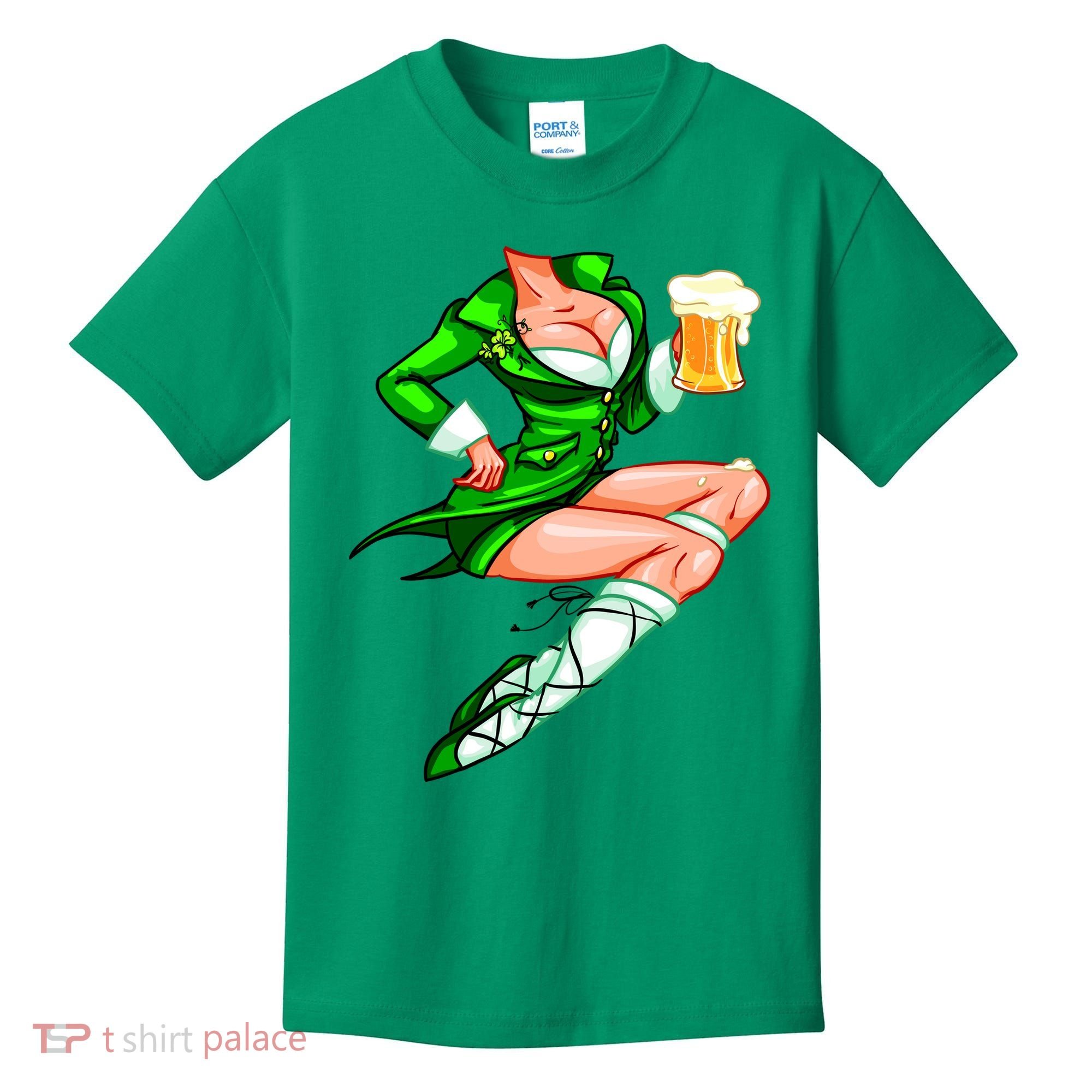 Original Sexy Irish Gril St. Patrick's Day Beer Kids T-Shirt