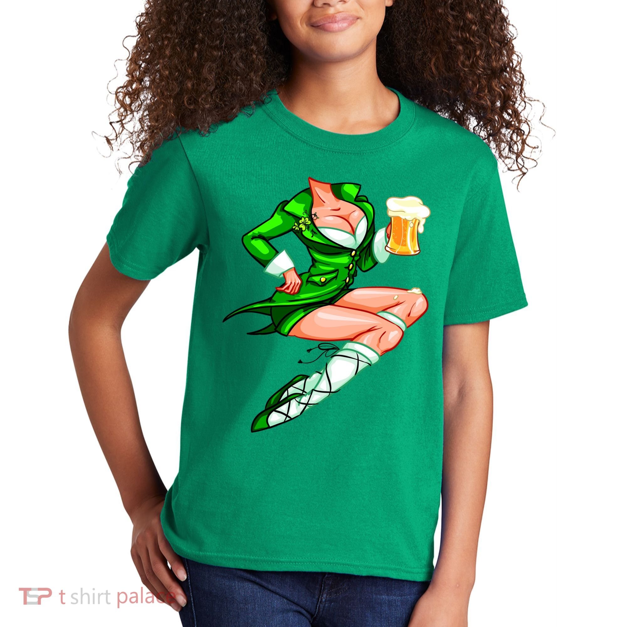 Original Sexy Irish Gril St. Patrick's Day Beer Kids T-Shirt