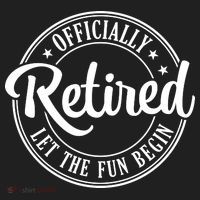 Officially Retired Let The Fun Begin Golf Towel thumb 3