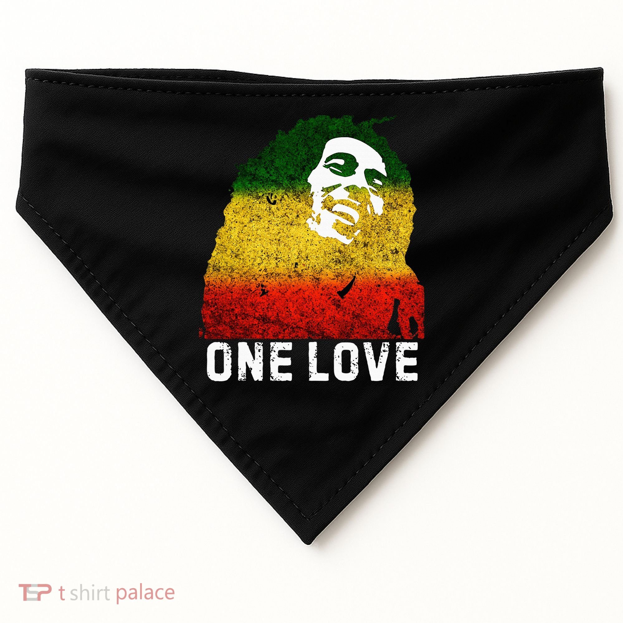 One Reggae Love Reggae Music Rastafarian Jamaica Rock Roots USA-Made Doggie Bandana