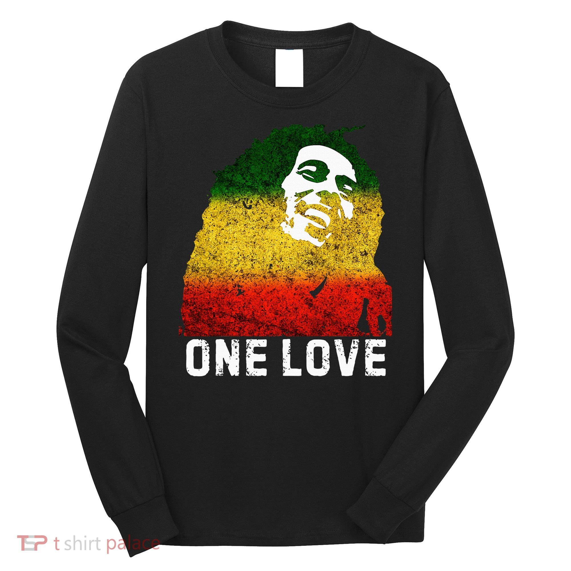 One Reggae Love Reggae Music Rastafarian Jamaica Rock Roots Long Sleeve Shirt