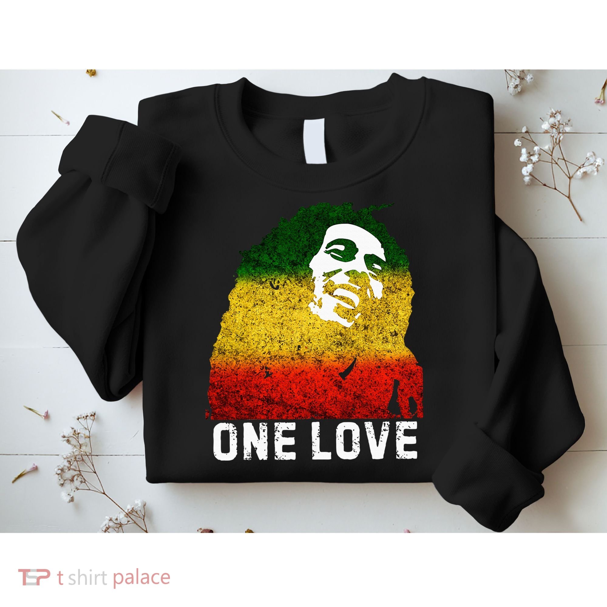 One Reggae Love Reggae Music Rastafarian Jamaica Rock Roots Sweatshirt